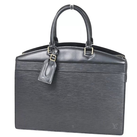LOUIS VUITTON LV Logo Riviera Hand Bag Epi Leather Black France - Picture 1 of 16